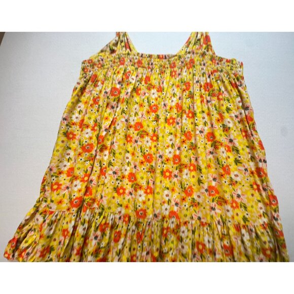 Arizona Jean Co. Womens Floral Midi Maxi Sundress XXL Yellow Asymmetrical Summer - Picture 15 of 16